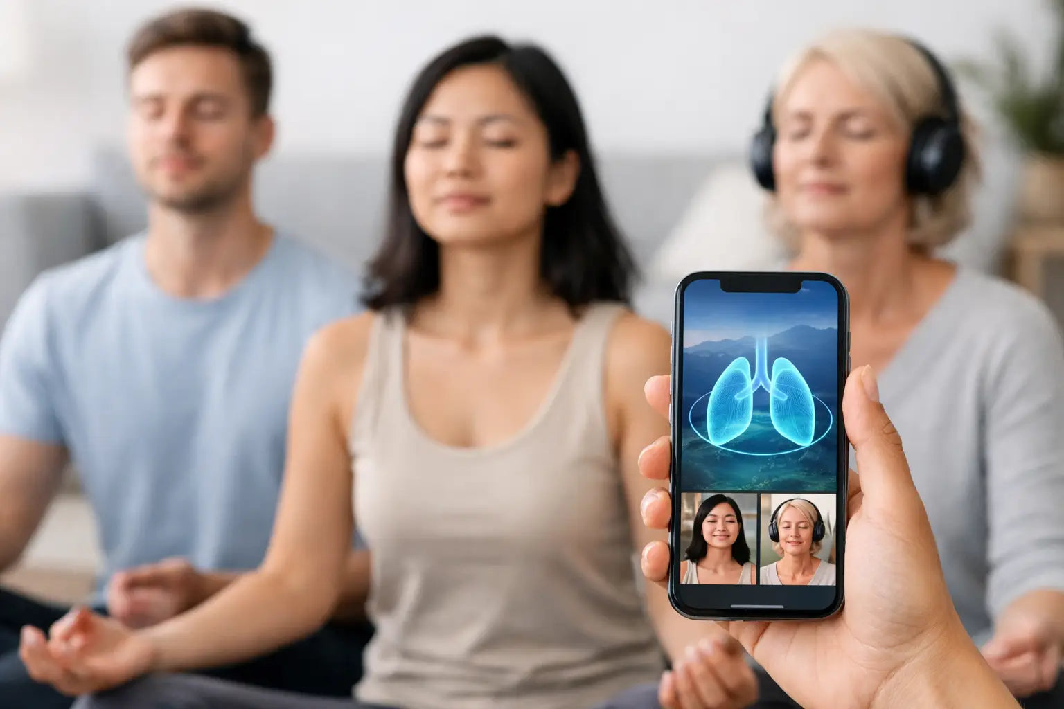 Breath With Friends in the Prolungs App