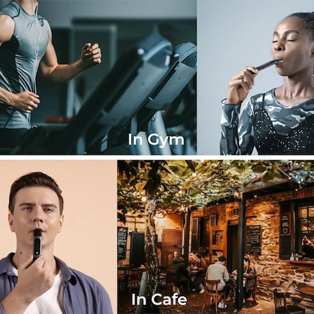 Wireless Respiratory Trainer Bluetooth Lung Capacity Device Adjustable Resistance Training for Kids Adults