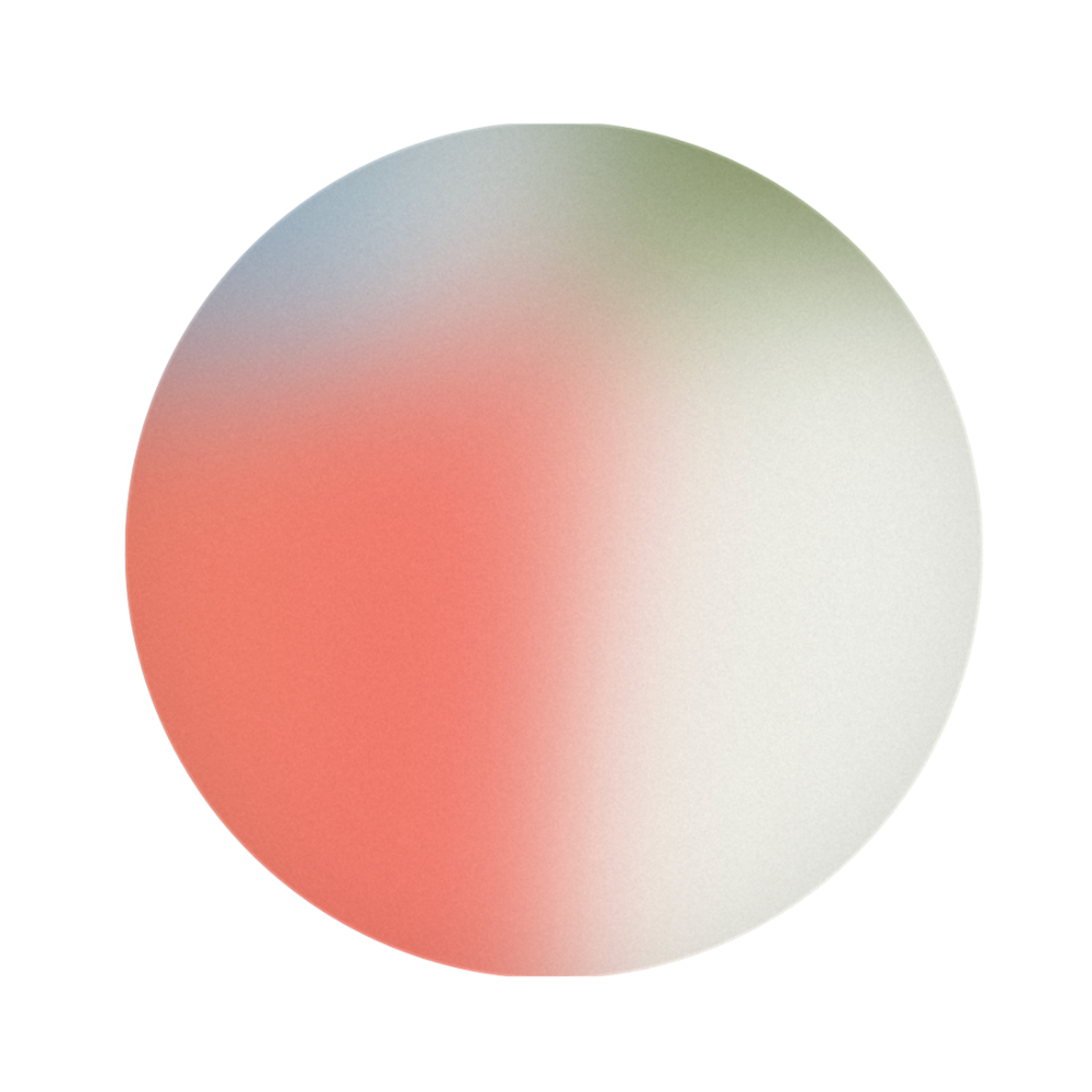 Gradient color swatch transitioning from red to green on a white background